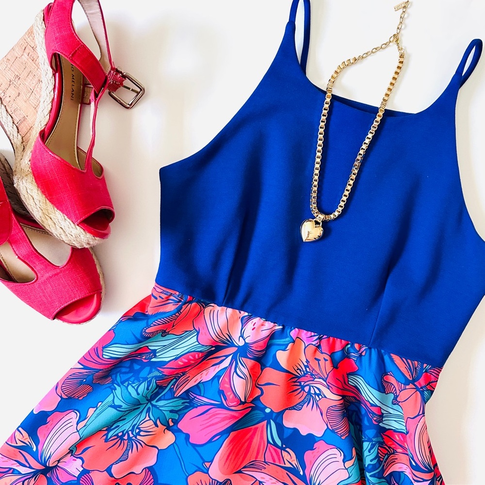 {Anthropologie} Isabella high- low floral dress from Hutch